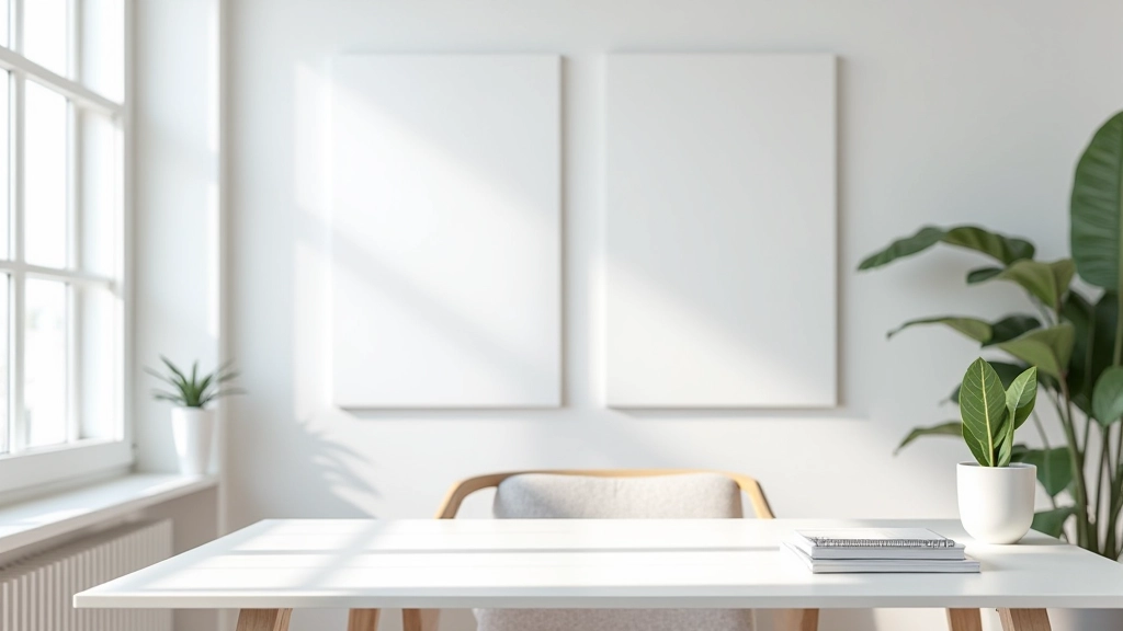 Moderní designový prostor s příklady minimalistického rozestupu