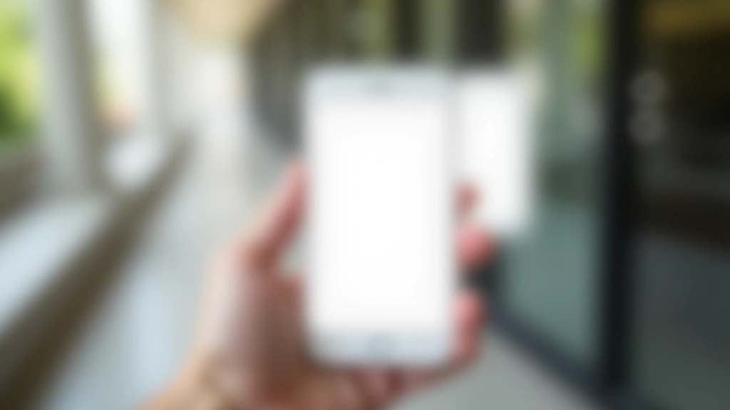 Fotografie ruky držící smartphone se zobrazeným minimalistickým designem článku